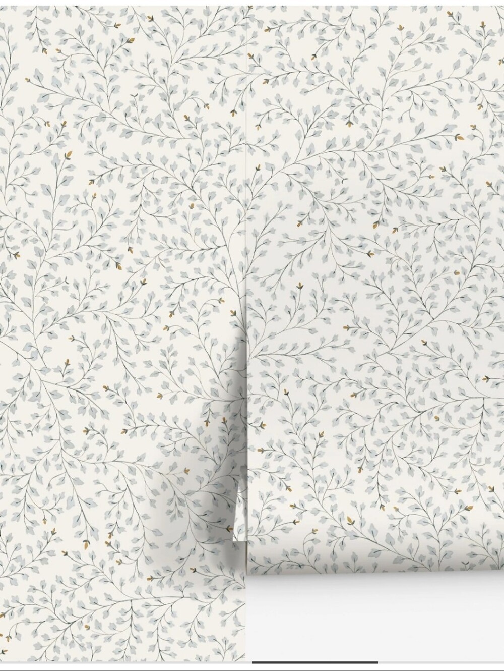 New Rylee + Cru Dainty Leaves Wallpaper 1 Double Roll Pattern RCDL21Y 60.8 Sqft